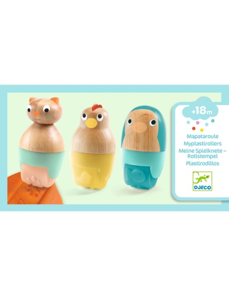 Plastirodillos - Rodillos de madera para plastilina