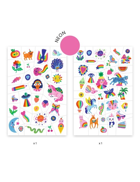 Tatuajes infantiles - Arcoíris