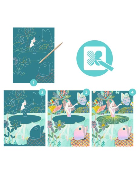 Cuadros para rascar - El Estanque