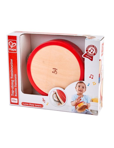 Pandereta de fusta infantil