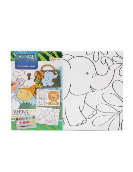 Pintar cuadros con acuarelas - Selva 3 uds.