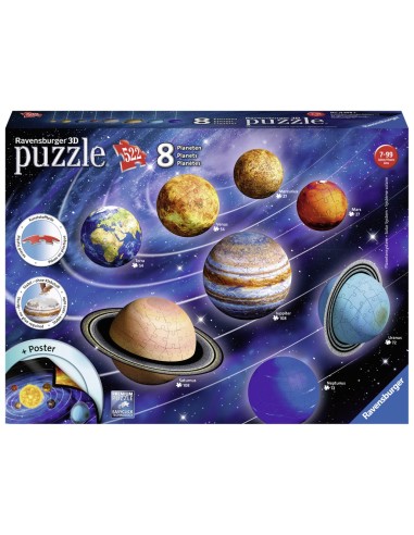 El Sistema Planetario 3D - Puzle 522...