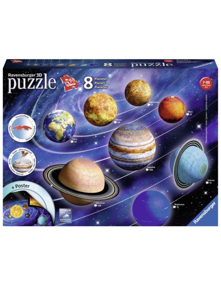 El Sistema Planetari 3D - Puzle 522 pcs.