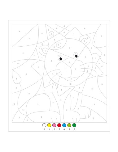 Pintar por números con rotuladores