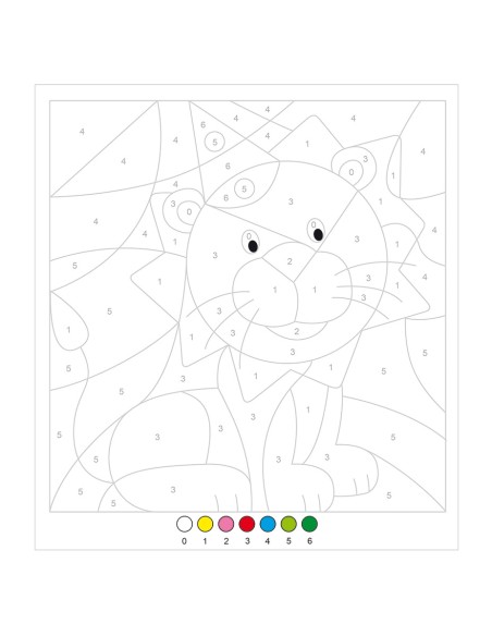 Pintar por números con rotuladores