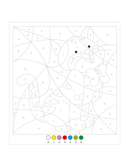 Pintar por números con rotuladores