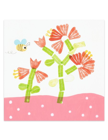 Manualitat amb tampons - Flors