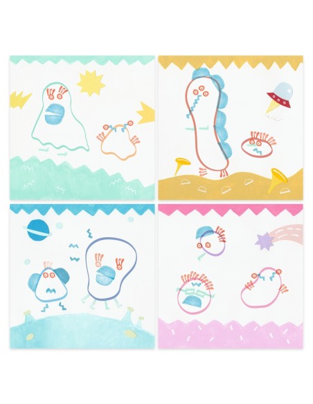 Manualitat amb tampons - Allà a dalt