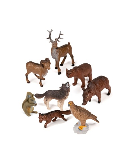 Figuras Animales del Bosque - 8 unidades