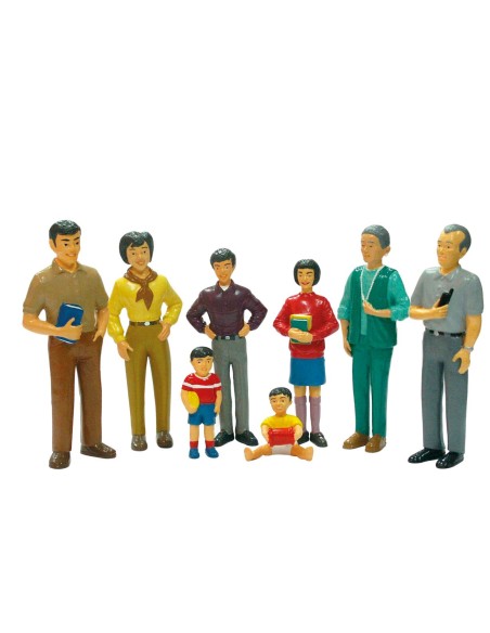 Figuras de Familia asiática