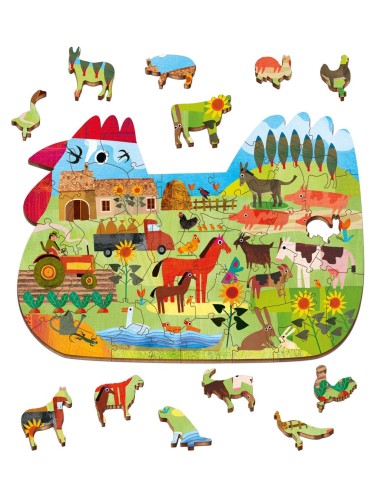 Woody Puzzle - La Granja