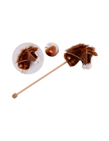 Cavall de pal amb so i rodes