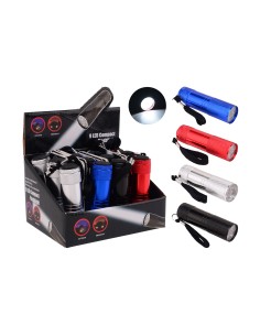 Linterna 9 LEDs con pilas