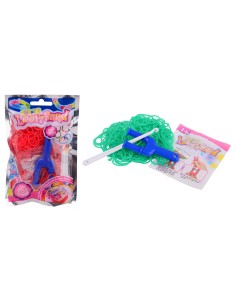 Hacer brazaletes con gomas...