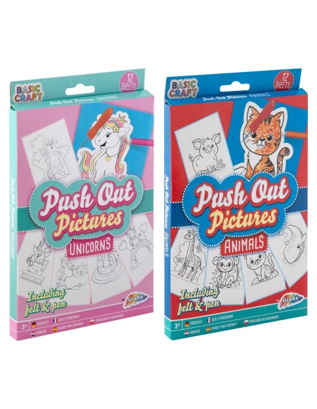 Dibujos con punzón - 12 uds.