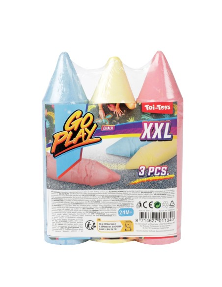 Tizas XXL - 3 colores