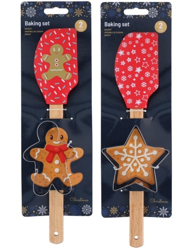 Set de pastelería navideña - Espátula...
