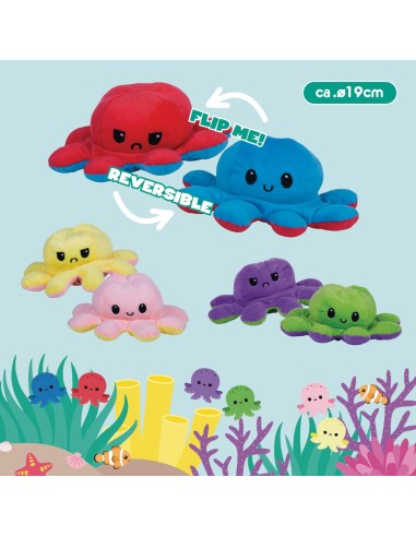 Pulpo con emociones reversible