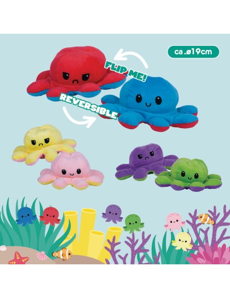 Pulpo con emociones reversible