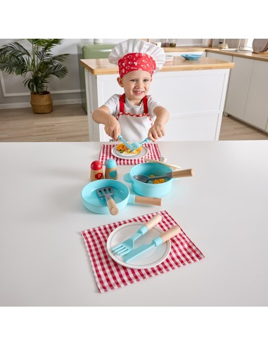 Set cocinar y servir de juguete