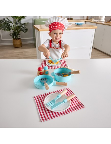 Set cocinar y servir de juguete