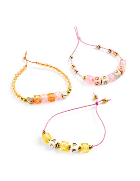 1000 perlas del alfabeto doradas