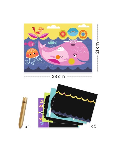 Cuadros para rascar - Es divertido descubrir