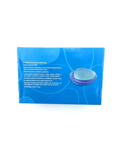 Pedres de riu translúcides - 36 peces