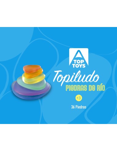 Pedres de riu translúcides - 36 peces