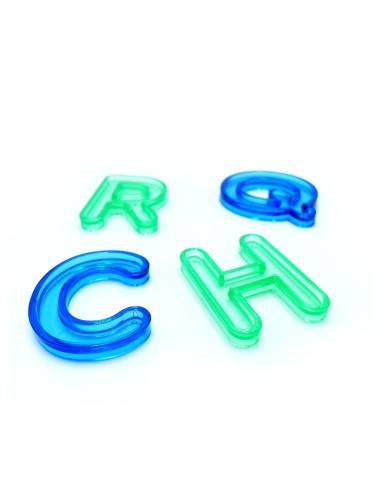 Letras mayúsculas translúcidas - 52...