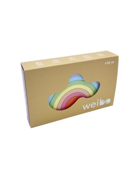 Nature Rainbow Pastel - Joguina apilable
