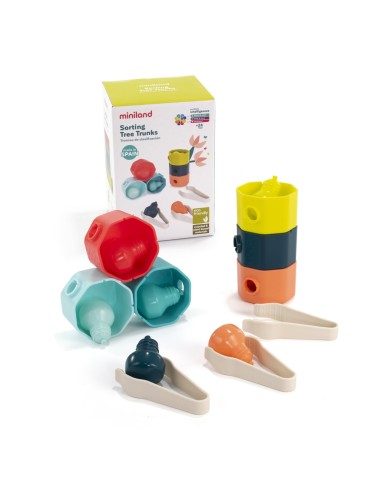 Joc de classificació amb pinces i troncs