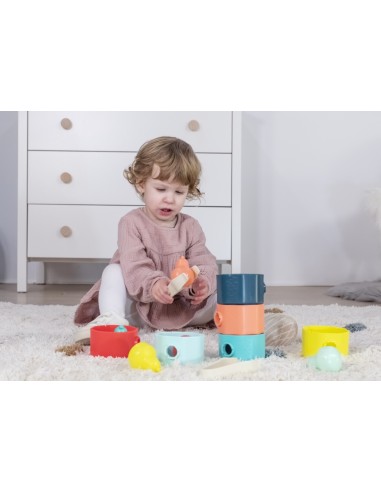 Juego de clasificación con pinzas y...