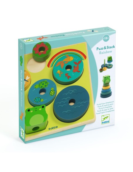 Encaixable Puzz & Stack Rainbow