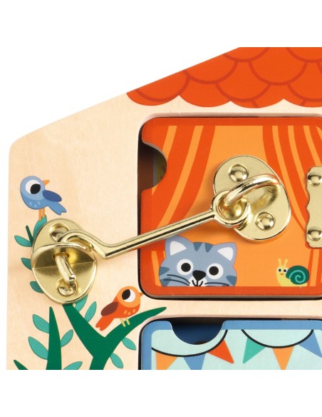 Cabanalock - Casita con cerraduras de madera