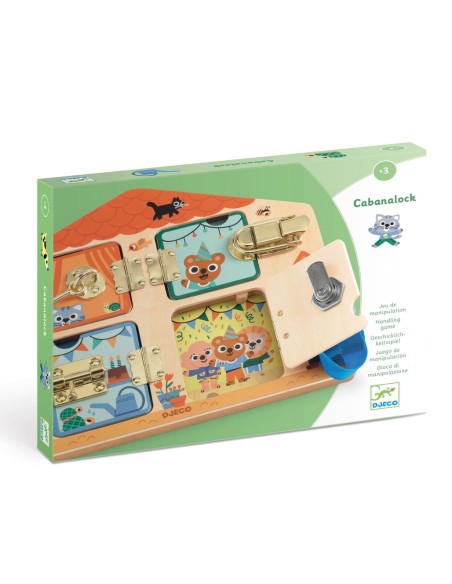 Cabanalock - Casita con cerraduras de madera