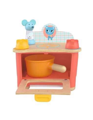 Cocina de juguete de madera - Gatitos