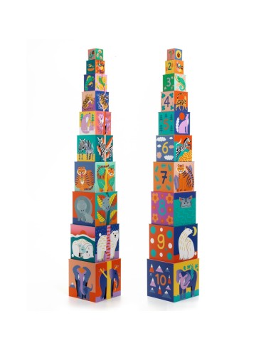 10 cubos animales salvajes - Primera...