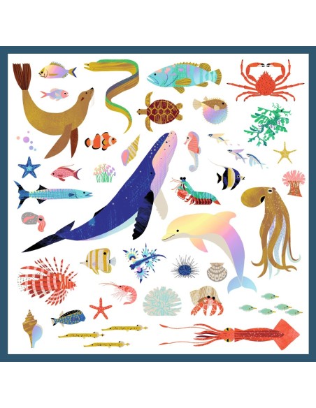 Stickers metal·litzats Oceà - 160 uni.