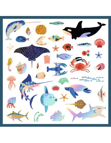 Stickers metal·litzats Oceà - 160 uni.