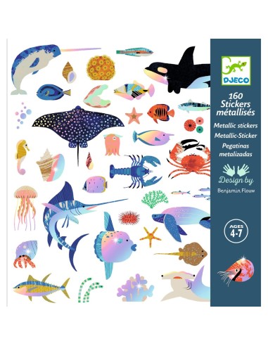 Stickers metal·litzats Oceà - 160 uni.