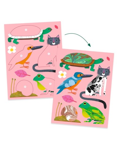 Manualidad - Papel marmoleado