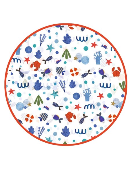 Impermeable Mundo marino - XS 90-110 cm