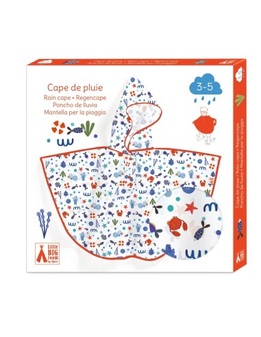 Impermeable Mundo marino - XS 90-110 cm