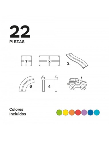 Imanix Pista de Carreras 22 piezas