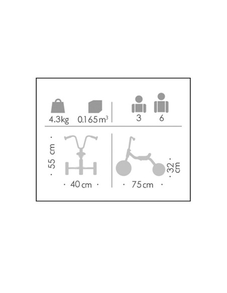 Bicicleta 3 a 4 años