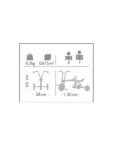 Tricicle Taxi 3-7 anys