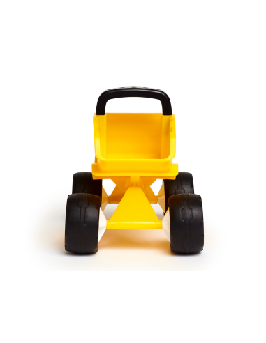 Camión volquete amarillo