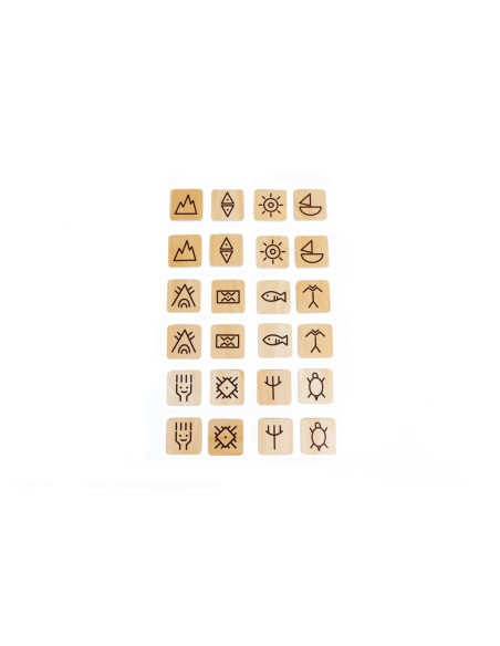 Juego de memoria con dibujos ancestrales