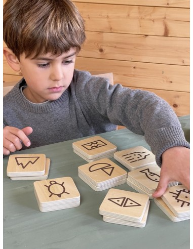 Juego de memoria con dibujos ancestrales